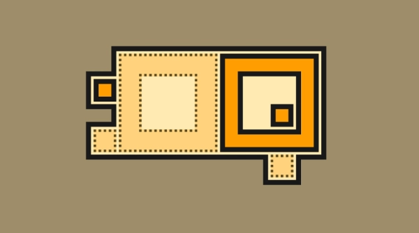 Screenshot van een level in Slide to Solve